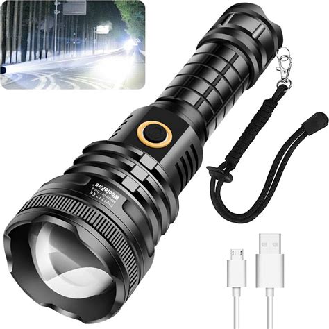 Wholefire Led Taschenlampe Extrem Hell Lumens Xhp Usb