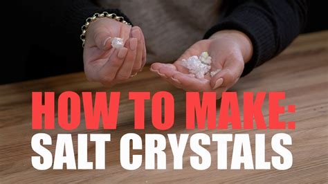 How To Make Salt Crystals Youtube