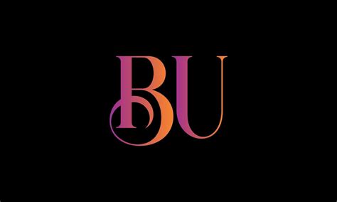 Initial Letter Bu Logo Bu Stock Letter Logo Design Free Vector