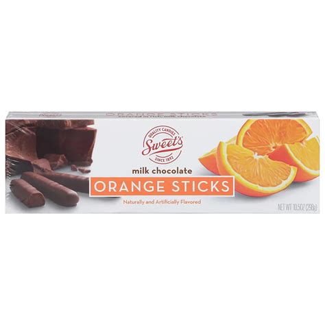 Sweets Milk Chocolate Orange Sticks Shop Snacks And Candy At H E B