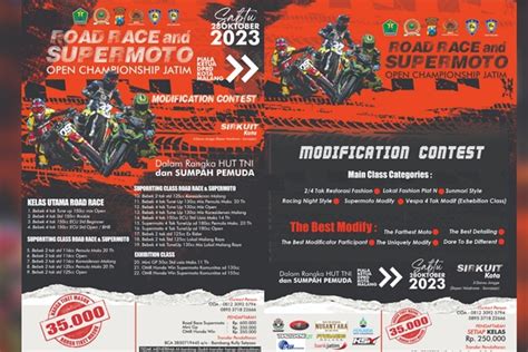 Road Race And Supermoto Open Championship Jatim Fix Dihelat Sabtu