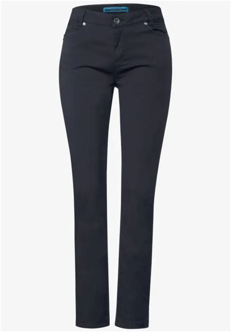 Street One Pantalon En Serg Coupe Classique Pour Femmes En Bleu Iowa