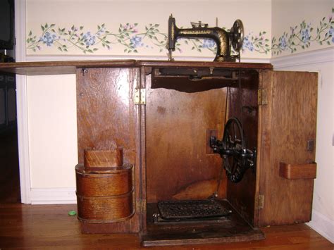 New Home Sewing Machine in Cabinet, circa late 1800s | Collectors Weekly