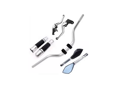 Kit Guid O Naked Manopla Fechada Jupiter Retrovisor Tm Manete Cb F Stark Race Manopla
