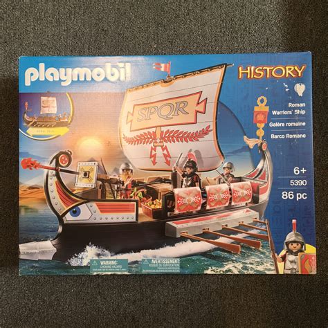 PLAYMOBIL 5390 Roman Warriors Ship Discontinued Playmobil Hobby