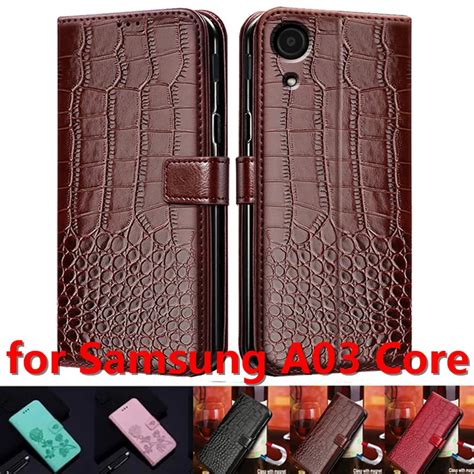 Luxury Retro Flip Pu Leather Case For Samsung Galaxy A03 Core Magnetic Book Case For Galaxy A03