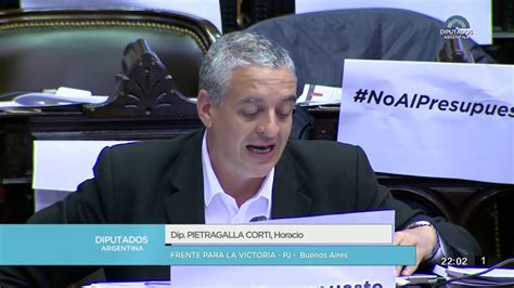 Horacio Pietragalla Corti Intervención En Votación Del Presupuesto