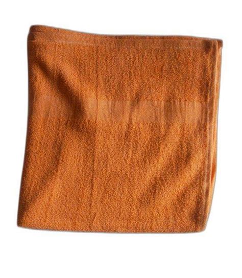 Orange Plain Cotton Terry Towel Gsm Size X Inch At Rs