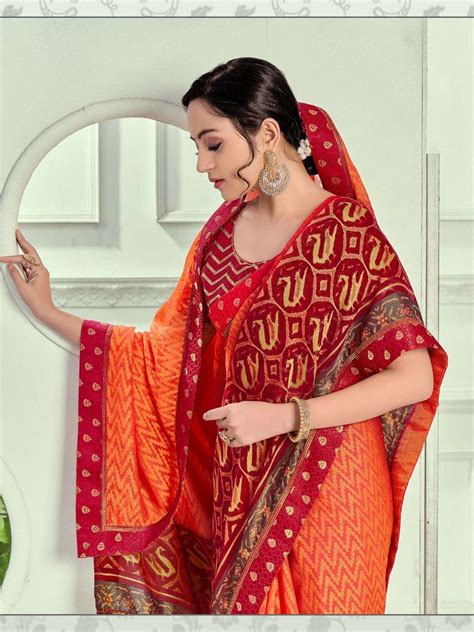 Varsiddhi Mintorsi Hemvati Brassi Chiffon Saree New Collection