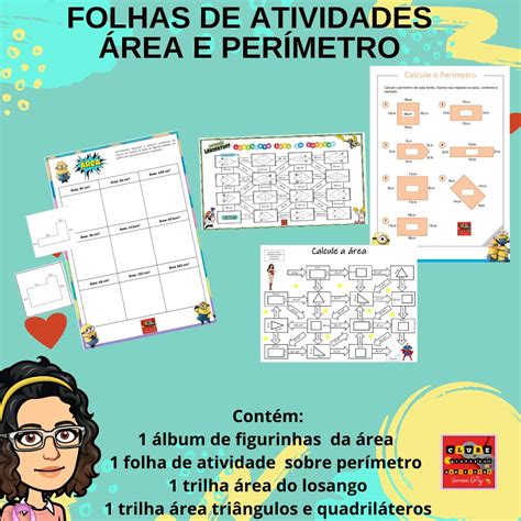 Atividade Area E Perimetro - KIT DE ATIVIDADES: ÁREA E PERÍMETRO – Professor Gamificado – Atividades ...