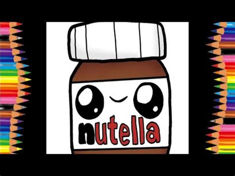 How To Draw A Cute Nutella Youtube