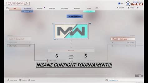 BEST GUNFIGHT TOURNAMENT TEAM ON XBOX Call Of Duty Modern Warfare