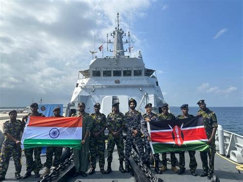 Kenya Ins Sumedha Marks Maiden Entry By Indian Navy At Port Lamu