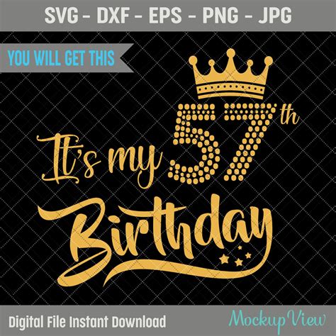 My Th Birthday Svg Birthday Girl Svg It S My Th Etsy