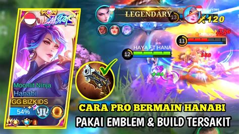 Cara Pro Bermain Hanabi Goldlane New Emblem Build Tersakit Mlbb