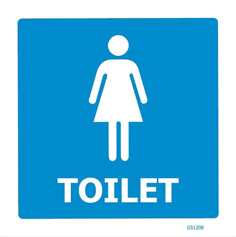 FEMALE TOILET SIGN GS1208 - Safety Genius