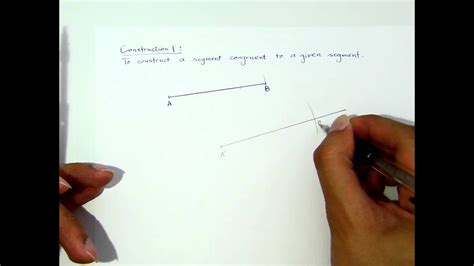 How To Construct Congruent Line Segments