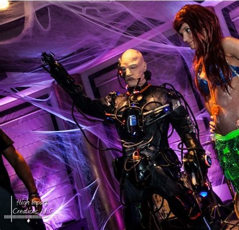 Locutus of Borg Costume (Cyborg) With Real Robotics, Lights, and Sound and 36,000 MAh of Power ...