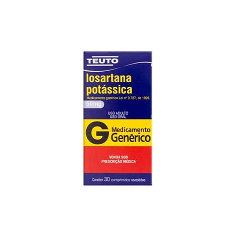 Losartán Potásico 50mg X 30 Comprimidos Teuto Farmatina La