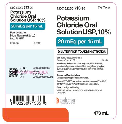 Dailymed Potassium Chloride Solution