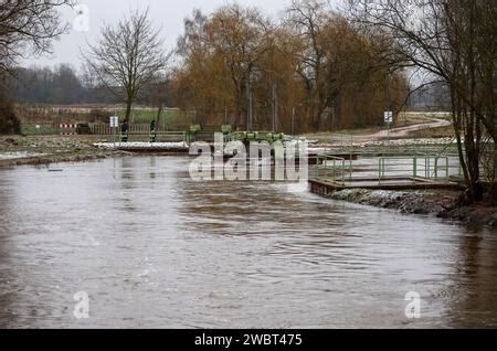 Sassonia Anhalt Oberr Blingen Gennaio Nonostante Le Acque