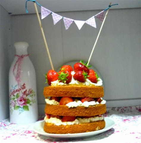 Jessica S Sweet Cakes NAKED CAKE DE FRESAS CON NATA