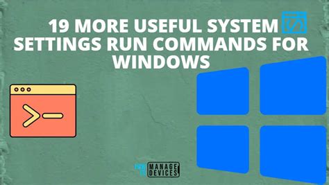 More Useful System Settings Run Commands For Windows Htmd Blog