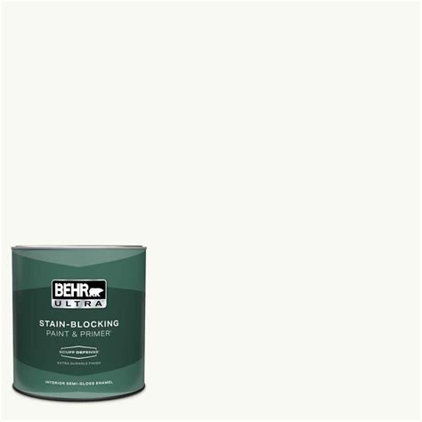 BEHR ULTRA 1 Qt PR W15 Ultra Pure White Extra Durable Semi Gloss