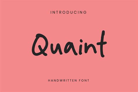 Handwriting Font Free - Quaint HF