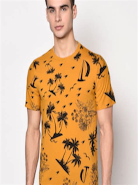 Buy Oakmans Tropical Printed Round Neck Cotton T Shirt Tshirts For