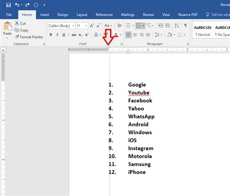 How To Align Numbering In Word Printable Templates