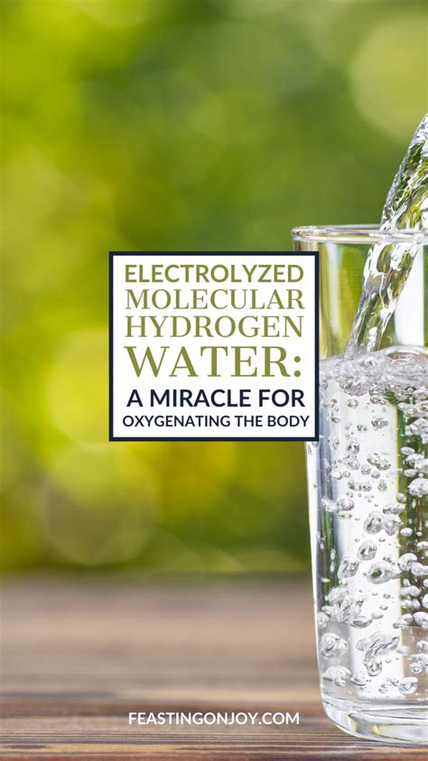 Electrolyzed Molecular Hydrogen Water: A Miracle for Oxygenating the ...