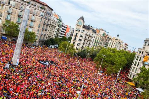 Catalan Independence Movement on National Day Editorial Stock Photo ...