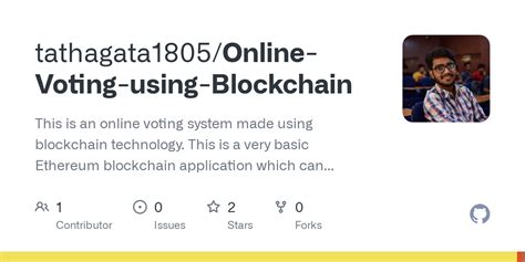 Github Tathagata Online Voting Using Blockchain This Is An