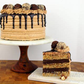 Hazelnut Sponge Cake With Truffle Ganache Filling Gretchen S Vegan