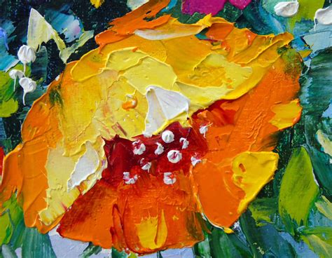 Bouquet Of Yellow Flowers In A Vase Paintings By Olha Darchuk Artist