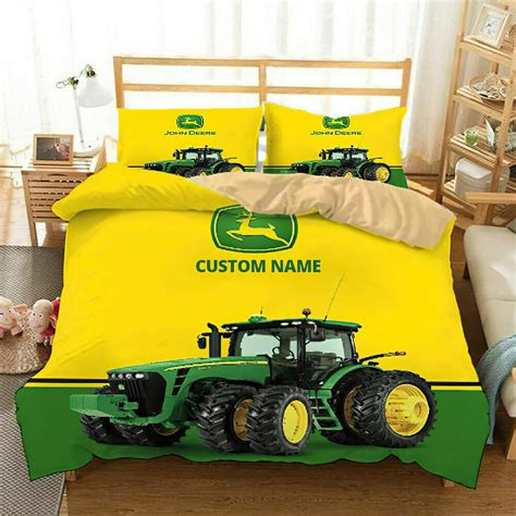 John Deere Agriculture Tractor Bedding Set Duvet Cover Etsy