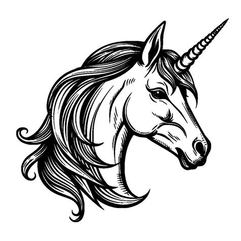 Free Unicorn Head Vector Svg K Laser Cutter