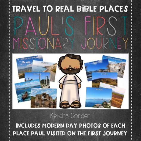 Map Pauls Missionary Journeys Bundle Teach Me Thy Way