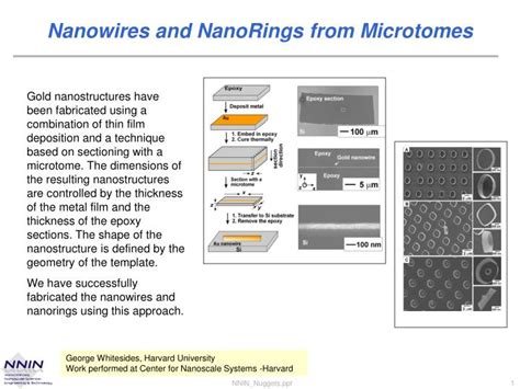 PPT Nanowires And NanoRings From Microtomes PowerPoint Presentation