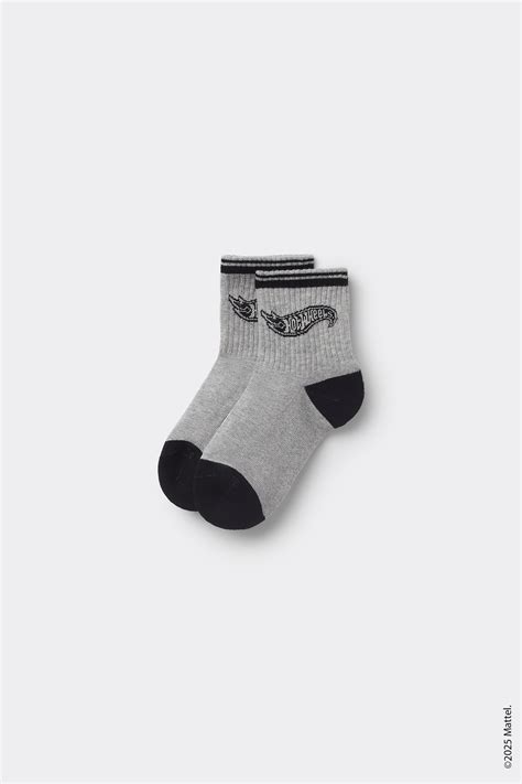 Calcetines Cortos Algod N Estampado Hot Wheels Para Ni O Calcetines Tezenis