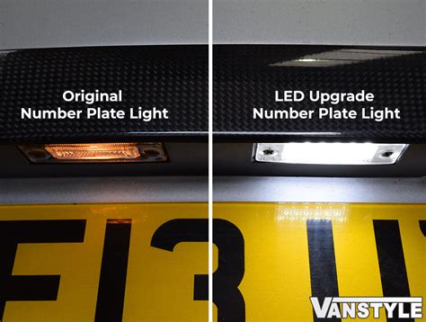 Vw T T Rear Led Number Plate Lights Vanstyle