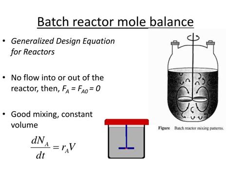 PPT Mole Balance For Chemical Reaction Engineering Design Equations