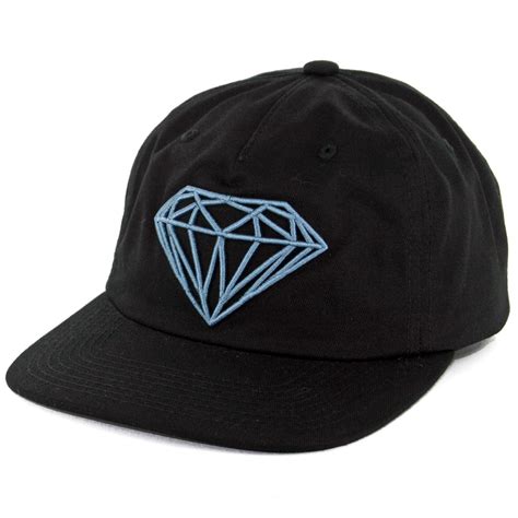 Diamond Supply Co Brilliant Unconstructed Snapback Hat Black Billion