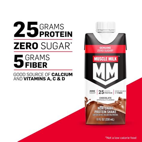 Muscle Milk Genuine Protein Shake Chocolate 11 Fl Oz Carton 4 Pack The Market Depot