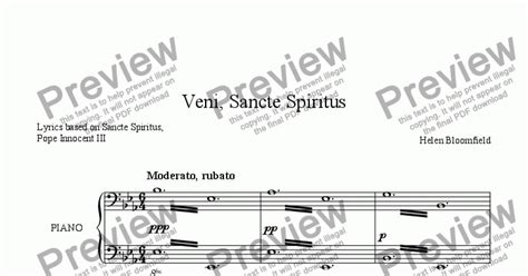 Veni Sancte Spiritus Download Sheet Music Pdf File