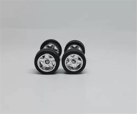 Set De Llantas De Goma Custom Para Hot Wheels Greenlight Mercadolibre