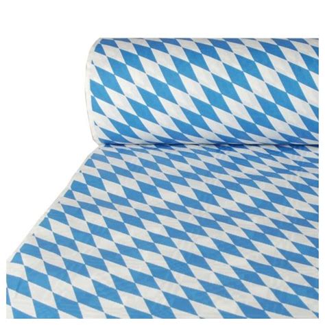 Nappe damassée 50 m x 1 m Bavarois bleu