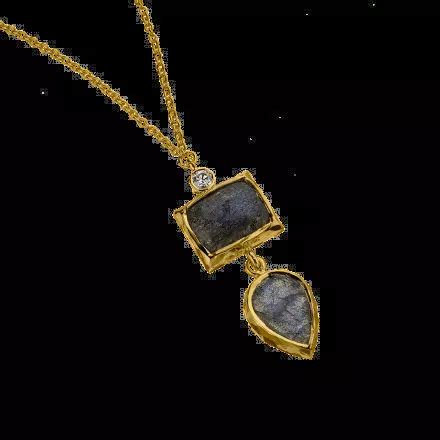 Madagascar Collection |14K Gold Jewelry with Labradorite and Diamonds