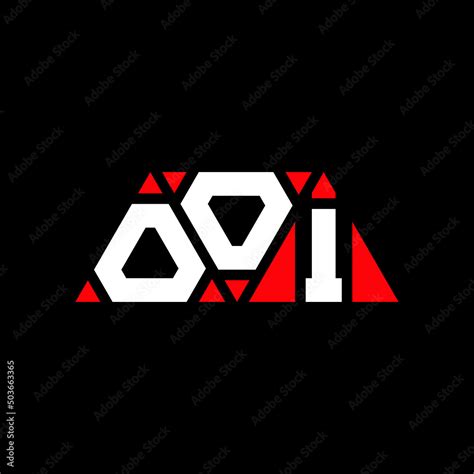 Ooi Triangle Letter Logo Design With Triangle Shape Ooi Triangle Logo